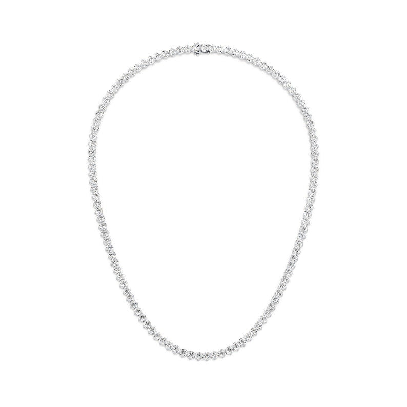 10K Gold 14ctw Lab-Grown Diamond Tennis Necklace — view 1