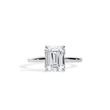 10K Gold 2.5ct Emerald-Cut Lab-Grown Diamond Engagement Ring — view 1