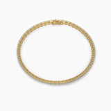 14K Gold Heart-Cut Lab-Grown Diamond Tennis Bracelet — view 8