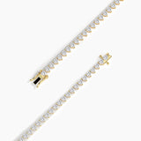 14K Gold Heart-Cut Lab-Grown Diamond Tennis Bracelet — view 9