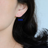 14K Gold Lab-Grown Diamond Stud Earrings — view 5