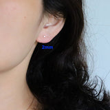 14K Gold Lab-Grown Diamond Stud Earrings — view 6