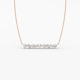 14K Gold Mixed-Shape Lab-Grown Diamond Necklace — view 3
