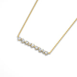 14K Gold Mixed-Shape Lab-Grown Diamond Necklace — view 6
