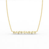 14K Gold Mixed-Shape Lab-Grown Diamond Necklace — view 7