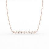 14K Gold Mixed-Shape Lab-Grown Diamond Necklace — view 8
