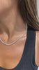 10K Gold 14ctw Lab-Grown Diamond Tennis Necklace — video